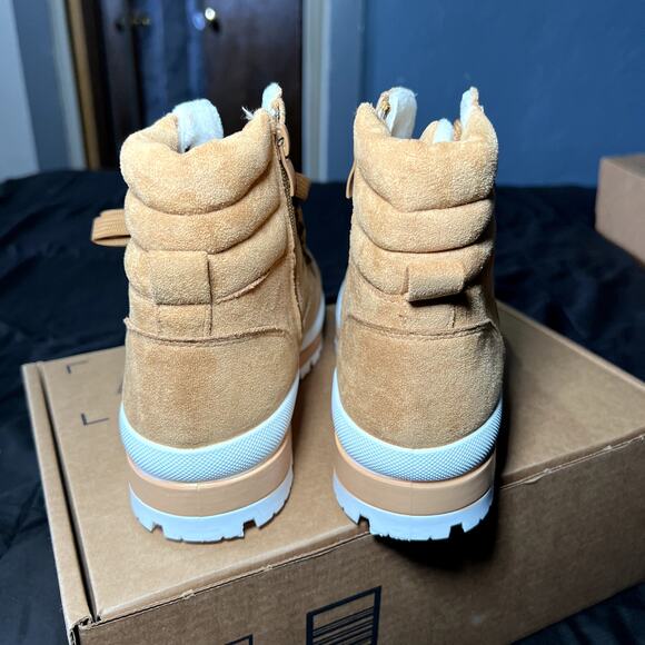 FRACORA combat ankle lace up winter snow boots womens 7 trendy gorpcore chic - Picture 5 of 9